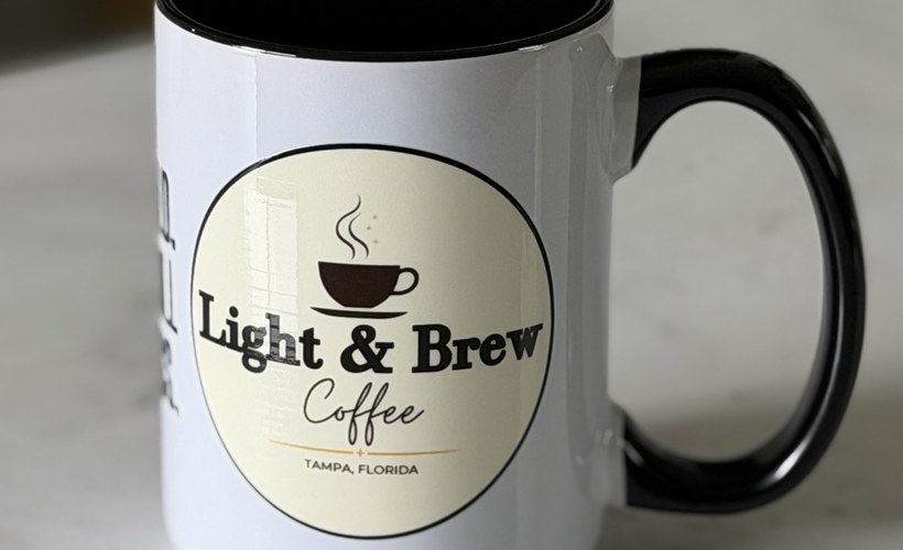 Light and Brew ceramic mugs